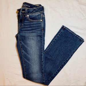 EUC American Eagle long kick boot jeans